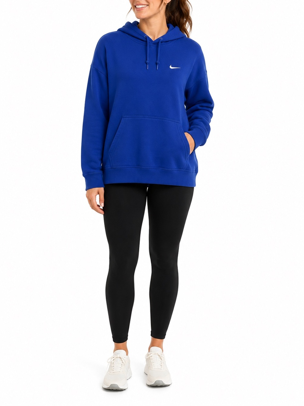 Nike Size Medium Royal Blue Hooded-Sweatshirt